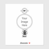 Tribal Tattoo Style Boar Head Sticker (Vel)