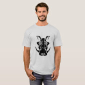 Tribal Tattoo Style Boar Head T-shirt (Voorkant volledig)
