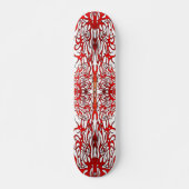 Tribal Tattoo Valentijn Hartslag - rood Skateboard (Voorkant)