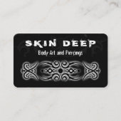 Tribal Tattoo Zwart-wit Visitekaartjes (Voorkant)