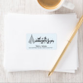 Tribal Teepee Adventure Baby shower Adreslabel Etiket (Insitu)
