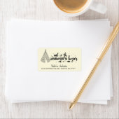 Tribal Teepee Adventure Baby shower Adreslabel Etiket (Insitu)