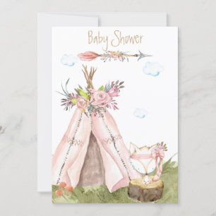 ** Tribal Teepee Boho Fox Woodland Forest Kaart