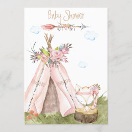 *~* Tribal Teepee Boho Fox Woodland Forest Kaart