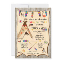 Tribal Teepee Pow wow Baby shower