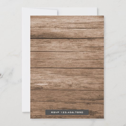 Tribal Teepee Wild One First Birthday Party Kaart (Achterkant)