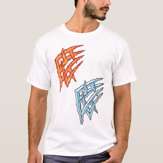 Tribal tegen brand en ijs t-shirt (Voorkant)