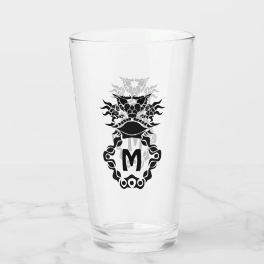 Tribal Texas Horned Lizard Toad Pride Glas (Achterkant)