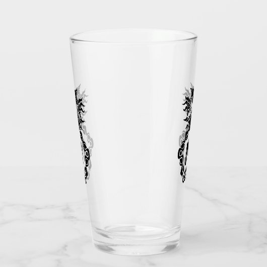 Tribal Texas Horned Lizard Toad Pride Glas (Rechts)