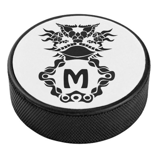 Tribal Texas Horned Lizard Toad Pride Hockey Puck (3/4)