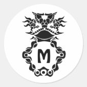 Tribal Texas Horned Lizard Toad Pride Ronde Sticker (Voorkant)