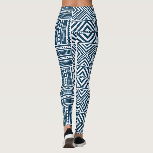 Tribal Textiel Patroon Leggings (Achterkant)