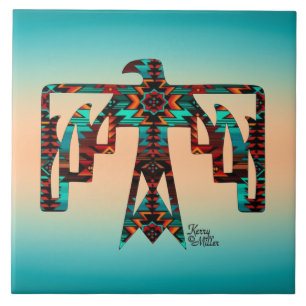 Tribal Thunderbird Ceramic Tile Tegeltje