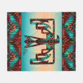 Tribal Thunderbird Fleece Blanket Deken (Voorkant (Horizontaal))