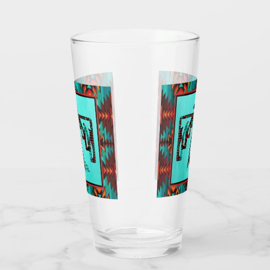 Tribal Thunderbird Glass Cup Glas (Rechts)