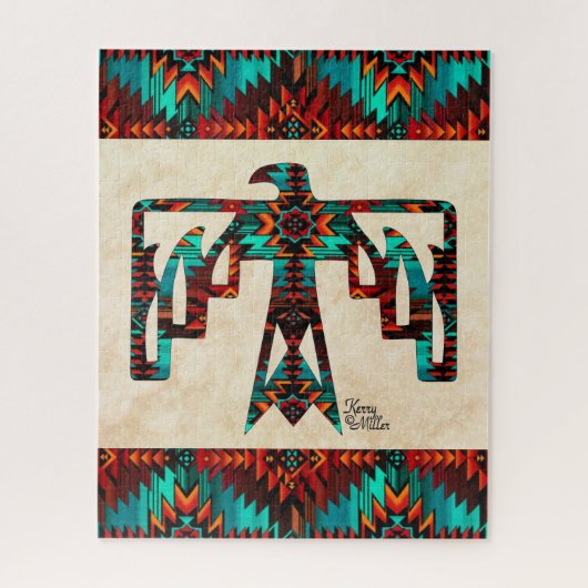 Tribal Thunderbird Jigzaag Puzzle Legpuzzel (Verticaal)