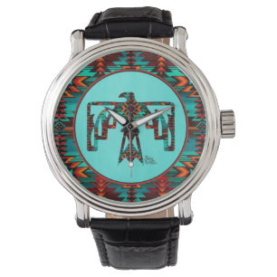 Tribal Thunderbird Kokopelli Watch Horloge