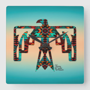 Tribal Thunderbird Wall klok