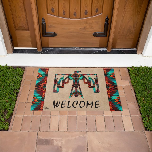 Tribal Thunderbird Welcome Doormat Deurmat (Buiten)