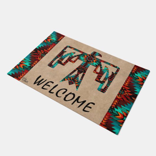 Tribal Thunderbird Welcome Doormat Deurmat (Schuin)