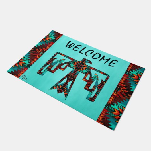 Tribal Thunderbird Welcome Doormat Deurmat (Schuin)