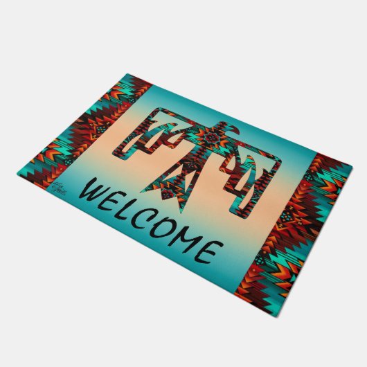 Tribal Thunderbird Welcome Doormat Deurmat (Schuin)
