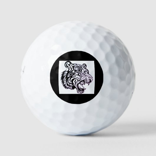 TRIBAL TIGER Golf Balls Golfballen (Voorkant)