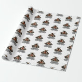Tribal Tiger Moth Monogram Cadeaupapier (Uitgerold)