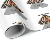 Tribal Tiger Moth Monogram Cadeaupapier (Rol Hoek)