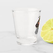 Tribal Tiger Moth Monogram Shot Glas (Links)