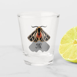 Tribal Tiger Moth Monogram Shot Glas