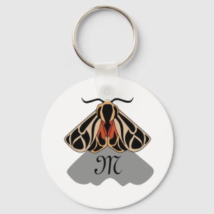 Tribal Tiger Moth Monogram Sleutelhanger