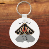 Tribal Tiger Moth Monogram Sleutelhanger (Voorkant)
