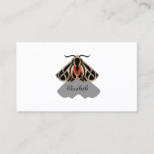 Tribal Tiger Moth Monogram Visitekaartje (Voorkant)