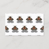 Tribal Tiger Moth Monogram Visitekaartje (Voorkant)