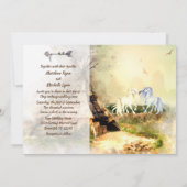 Tribal Tipi en Paarden in Liefde Boho Teepee Bruil Kaart (Achterkant)