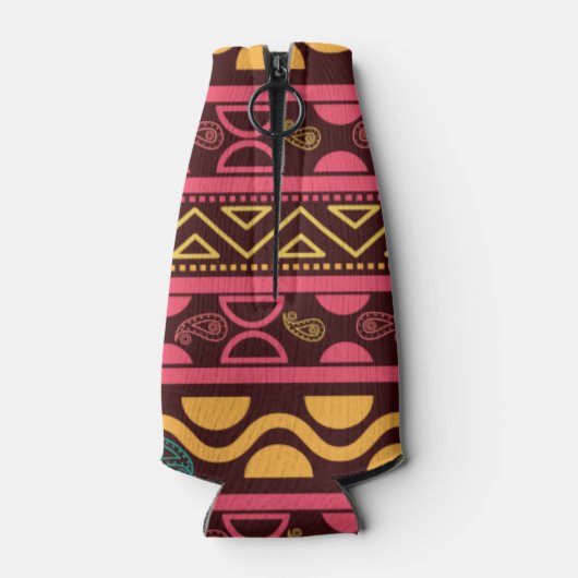 Tribal traditioneel patroon flesjeskoeler (Achterkant)