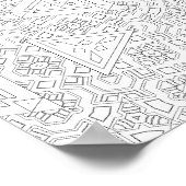 Tribal Triangle Pattern Coloring Page Geometric Poster (Hoek)