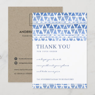 TRIBAL TRIANGULAR PATROON CORPORATE BUSINESS LOGO BEDANKKAART