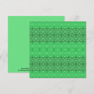Tribal Tropische golvende groene lijnen geometrisc Kaart