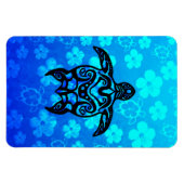 Tribal Turtle Hibiscus Magneet (Horizontaal)