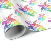 Tribal Turtle Rainbow Cadeaupapier (Rol Hoek)