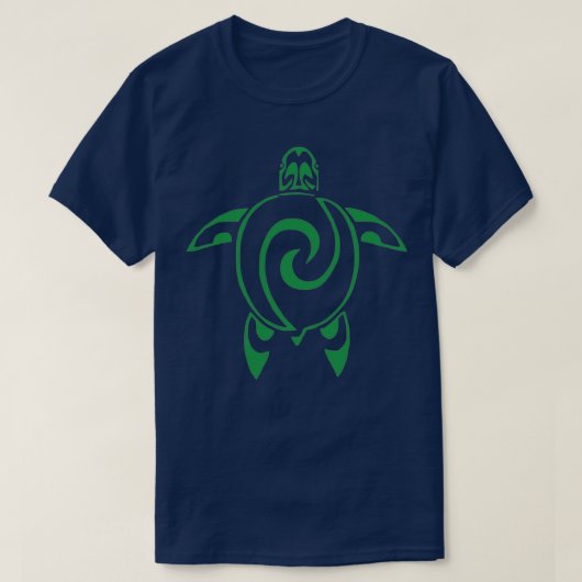 Tribal Turtle Shell Tortoise Art T-shirt (Design voorkant)