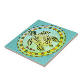 Tribal Turtle Tegeltje (Zijkant)