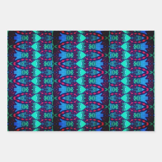 Tribal Uil en Kat Inpakpapier Vel (Voorkant)