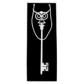 Tribal Uil Skelet Key Wijn Cadeautas (Achterkant)