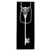 Tribal Uil Skelet Key Wijn Cadeautas (Voorkant)