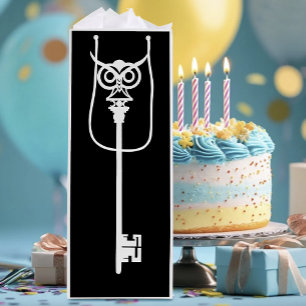 Tribal Uil Skelet Key Wijn Cadeautas