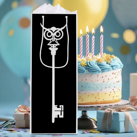 Tribal Uil Skelet Key Wijn Cadeautas