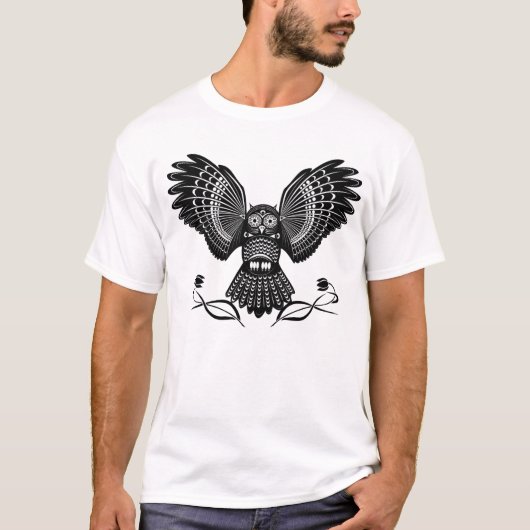 Tribal Uil T-shirt (Voorkant)
